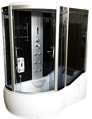 Bañera de esquina Ducha Cabina hidromasaje KELLi170 x 90 cm h 220cm