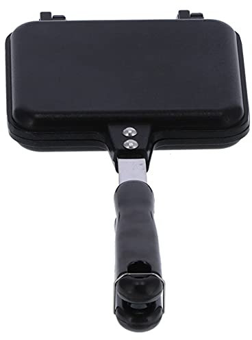 Poêle Double Face Machine à Sandwich Carré Tortillas Double Face En Aluminium Avec Poignée Poêle De Cuisson Antiadhésive Poêle De Petit Déjeuner Moule Antiadhésif Double Face Outil De Cuisson du Pain