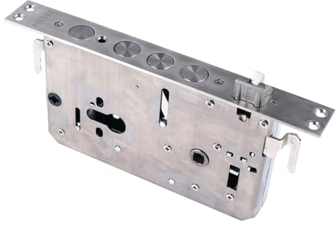 Door Mortise Lock, Stainless Steel Multifunctional Lock Cylinder Mechanical and Fingerprint Deadlatch Lock Door Mortise Deadlock, Mortise Lock Set for Interior Door