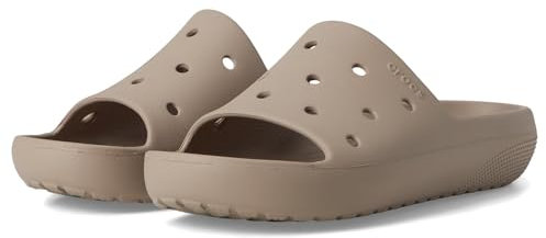 Crocs Unisex Adults Classic Slide v2, Taupe, 3 UK Men/4 UK Women