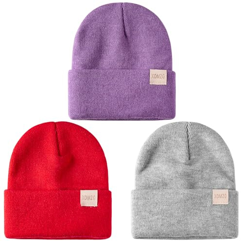 Beanie för småbarn Vintermössor för barn Varm stickad mössa för spädbarn Varm vintermössa för nyfödda för pojkar och flickor i åldern 0–36 månader