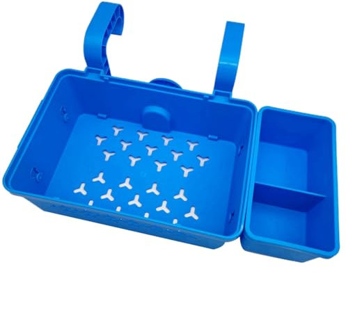 Carlgelrag Cestello Portaoggetti A Bordo Piscina con Portabicchieri, Accessori per Organizzatori di Piscine Fuori Terra, Cestello Portaoggetti per Piscina