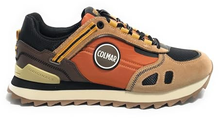 Colmar Sneaker Travis Sport Division (Arancione, Sistema Taglie Calzature EU, Adulto, Uomo, Numero, Media, 40)