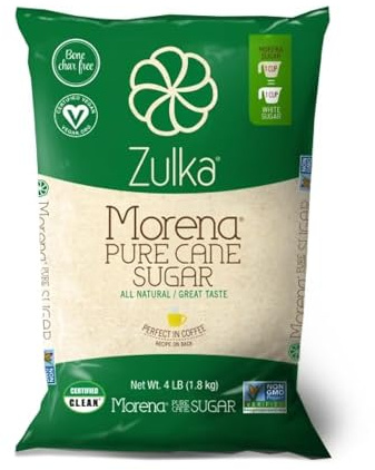 Zulka Morena Pure Cane Sugar - 4 LB (Pack of 1)