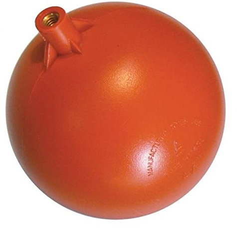 Primaflow 8 Round Filling Valve Float, Brass, 7/16 BSPT Inlet, 1 BSPT Outlet, Float Valve, VALVE