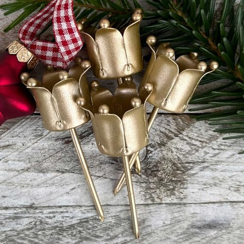 Kerzenhalter für Tafelkerzen zum Stecken Champagner 4 Stück