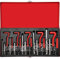 TOOLCRAFT Gewinderoll-Satz I Gewindereparatur-Set I metrisches Gewinde I HSS-Bohrer I Gewindewerkzeuge I Gewindeschneider-Set I Gewinde-Maß: M5, M6, M8, M10, M12 I Profi-Werkzeug I Werkstattbedarf