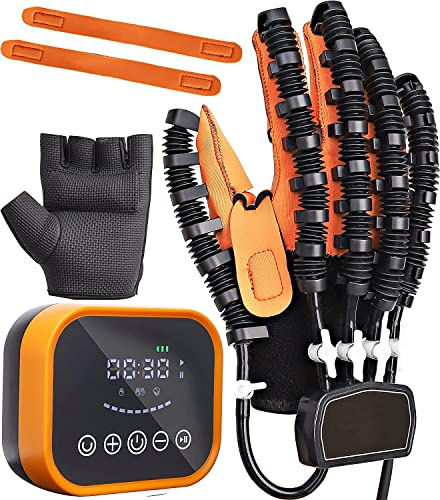 FXNFXLA Guantes De Robot De Rehabilitación, Equipo De Entrenamiento De Rehabilitación De Hemiplejia De Accidente Cerebrovascular, Ortesis de Dedos, Férula de Mano Funcional