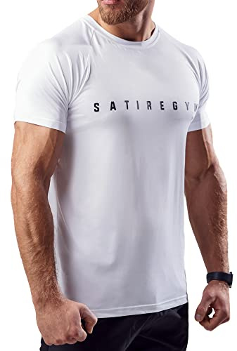 Satire Gym T-Shirt Sportiva da Uomo, S - XXL - Leggera e Traspirante, Ottimale per la Corsa e Fitness