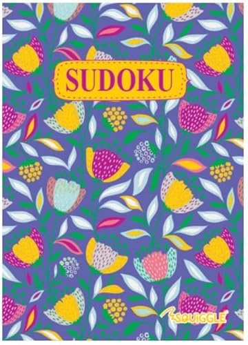 Sixstore Pocket Floral Sudoku Challenge Books - 110 puzzle per libro, blu
