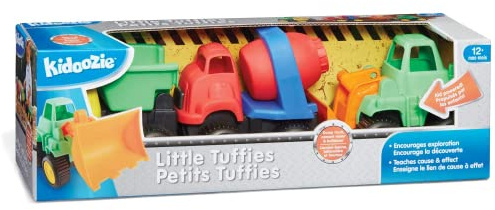 Kidoozie Little Tuffies - Teaches Beneficial Roleplay and Employs Tactile Engagement - for Ages 12 Months and Up