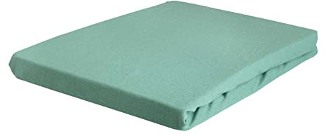 Möbel Jack Spannbettlaken Bettlaken Bettbezug | Baumwolle | Mint| 90x200 cm