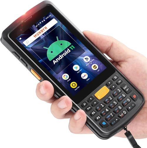 MUNBYN PDA Scanner Android 11, POS Terminal Handheld PDA, Zebra Barcode-Scanner SE4710, 1D 2D Barcode, Wi-Fi 4G LTE BT
