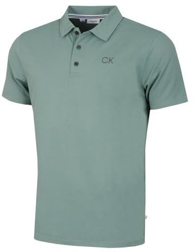 Calvin Klein Mens Central Eco Polo Shirt - Sage - XXXL