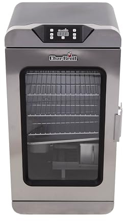 Char-Broil Digital Smoker 2.0, affumicatore elettrico con isolamento a doppia parete, controllo della temperatura da 37°C a 135°C, spegnimento automatico, 4 griglie
