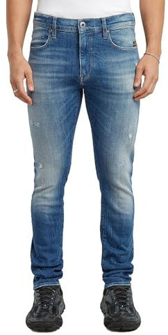 G-STAR Revend FWD Skinny Jeans Hombre, Vintage Atlas Restored D20071-d441-h533, 34W / 34L