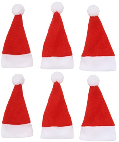 HOLIDYOYO 12piezas Cuchillo y Tenedor Tapa De Franela Bolsa para Vajilla Navideña Portavasos Gorro Navideño para Decoración De Fiesta