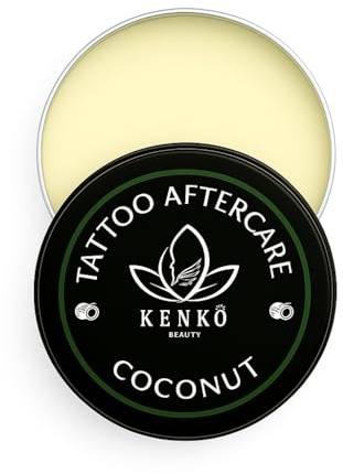 Tattoo Aftercare 30g | Keeps Tattooed Skin Hydrated & Bacteria Free! | Vegan and Organic Tattoo Cream (Coconut)