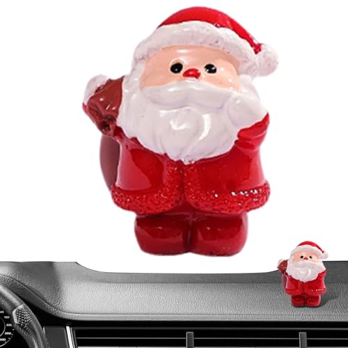 ETUCYNG Liten jultomtefigur – söt juldekoration för skrivbord – liten semester jultomte dekoration – dekoration för bilinstrumentbräda