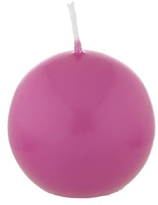 Candele sferiche Fuchsia Pink 10 cm, 4 Pezzo di Candele