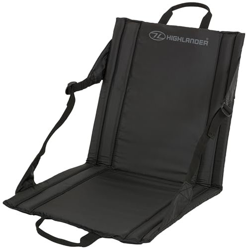 Highlander Outdoor Sit Mat - Portable Seat - Lightweight with Back Support and Pocket - Perfect as a Picnic Chair, Stadium Seat, Beach Chair, or Festival Chair
