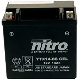 Batterie 12V 12AH YTX14-BS Gel Nitro 51214 GL 1500 F6C Valkyrie SC34 97-03