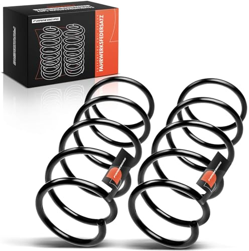 Frankberg 2x Muelles de chasis Muelles de suspensión Compatible con Clio II BB CB 1.2 LPG 1.2 1.2 16V 1998-2005 Replace# 8200193020