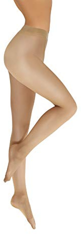 sesto senso strumpbyxor dam 20 den tunna genomskinliga släta strumpbyxor, Miele - hudfärger beige, XL