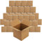 Peohud 30 Pack 5x5x5 Mailing Boxes Single Wall, Small Cardboard Shipping Boxes, Corrugated Carton Box for Storage, Mugs Packing, Shipping, Square, Brown, 13 x 13 x 13cm