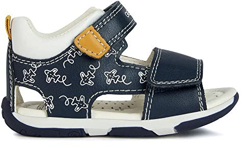 Geox Bébé garçon B Sandal TAPUZ Boy, Bleu Marine Multicolore, 21 EU