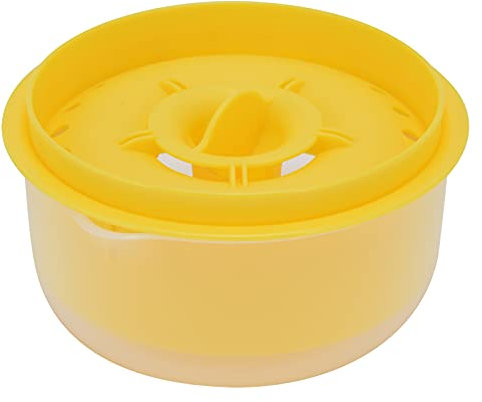 Eiweißtrenner Eigelbtrenner Eiweißfilter Aufbewahrungsbox Lebensmittelqualität Küchenhelfer Eiertrenner Für Küche Kochen Küchenhelfer(Gelb), Eiweißtrenner Mit Schneebesen,