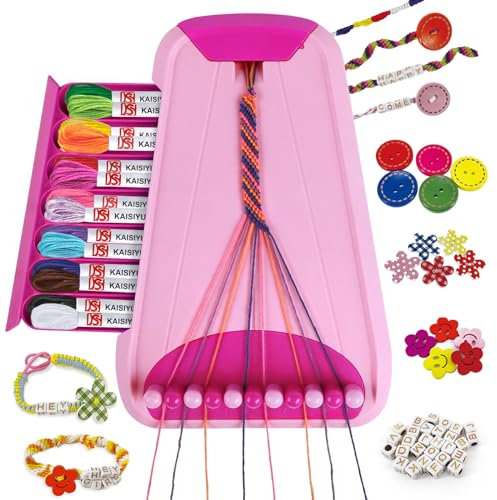 Rincalivestra Freundschaftsbänder Bastelset, Armbänder selber Machen für Mädchen im Alter von 6 7 8 9 10 11 12 Jahren, Armbänder Knüpfen für Kinder, Freundschaftsarmbänder Selber Machen Spiele