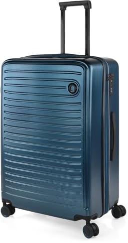 Jaslen - Maletas Grandes De Viaje Rígidas Ligeras con 4 Doble Rueda 360° Candado de Combinacion TSA Maleta Grande 23 Kilos Alta Resistencia Extensible Maleta XL Duradera, Azul