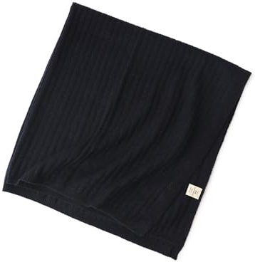 Lusso 100% Cashmere Baby Coperta per Ragazze Ragazzi, Super Morbido Caldo Coperta per Bambini in Maglia per Casa Letto Passeggino, Elegante Leggero Coperta Scialle 4 Stagioni per Viaggi Blue 80*75cm