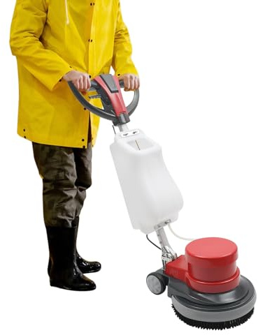 Macchina per la pulizia dei tappeti, lucidatrice a cera, 1100 W, detergente per tappeti e pavimenti duri, 6 in 1, detergente multiuso con manico, spazzola rigida e spazzola morbida