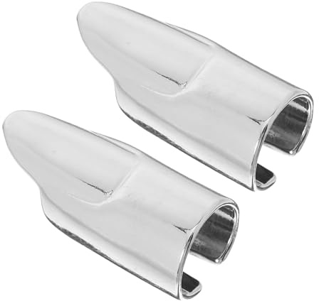 FRCOLOR 2 Piezas Anillos de Dedo Metálicos Punk para Mujer Diseño Abierto y Desmontable Decoración de Uñas para Fiestas y Diario