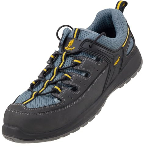 Urgent Chaussures de travail, chaussures de sécurité, sandales d'été, jardin, industrie 310 S1, gris, 45 EU