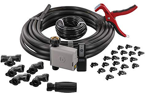 Orbit 61015 - Kit de riego por goteo para caja de jardín con temporizador B-hyve Smart de 1 salida para grifo de manguera con concentrador inteligente B-hyve