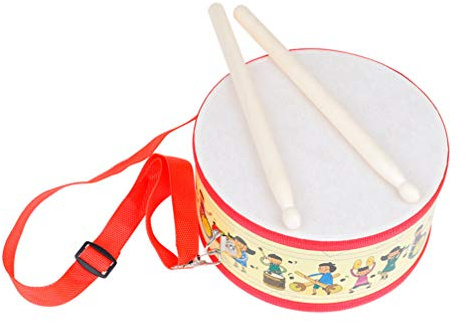 Marching Drum Set Musical Band Drum Children Percussion Musical Instrument With Adjustable Strap And Wooden Sticks for Christmas Birthday