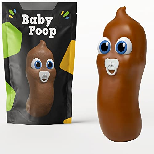 Gifton - Baby Stretchy Poo DNA Stress Ball for Kids & Adults - Funny Squeeze Poop - Stress Relief Sensory Fidget Toy - Gift for Boy Girl Birthday Present Men Women Squeezy Christmas Stocking Filler