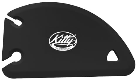 Kitty Professional 3 in 1 multi-purpose Dough Scraper Card made of BPA free silicone & stainless steel core - bowl scraper, dough remover, attachment cleaner (anthracite)
