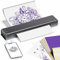 PhoFuta Tattoo Drucker Stencil Drucker mit 10 Blatt Stencil Papier für Tattoo Maschine Set, Thermodrucker Tattoo Kompatibel mit IPad & Telefon & PC für Tattoo Künstler und Anfänger DIY Tattoos, Grau