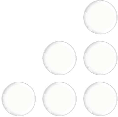 Tabanzhe Door Stopper Set - 6Pcs Silicone Transparent Round Wall Protectors for Door Handles, Self-Adhesive Bumper Pads Ideal for Walls, Fridge, Cabinets