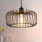 FRIDEKO HOME Pendelleuchte Schwarz,Modern Hängeleuchte Deckenlampe E27 Rund Metall Lampenschirm Hängelampe für Wohnzimmer Esszimmer Schlafzimmer