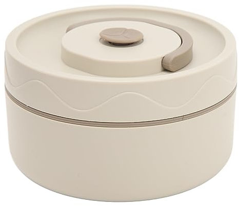 KIMISS Récipients Thermiques pour Aliments Chauds Marmite Thermique Portative à Double Couche en Acier Inoxydable 304, Marmite Isolée de Forme Ronde 420 Ml, Cuiseur à Isolation