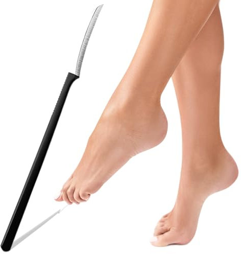 WUSJCOF Lima del piede 1 Pezzi Raschietto per piedi in Acciaio Inossidabile Raschietto Rasoio per Calli Professionale set di coltelli da pedicure la rimozione del callo Morta Pelle Dura Rimozione
