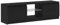 vidaXL TV-Schrank mit LED-Leuchten Schwarz Eichen-Optik 120x30x36 cm
