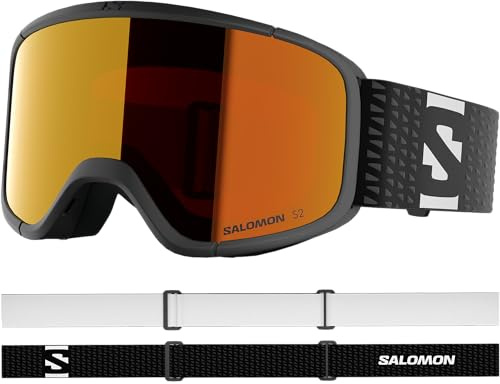 Salomon AKSIUM 2.0 S gafas, gafas de esquí unisex antivaho para snowboard y aventuras de montaña