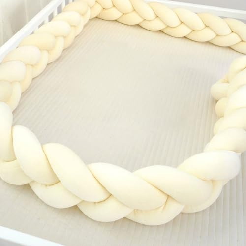 AZMAHT Paracolpi di Sicurezza Morbido Anticaduta Cuscino a Serpente Intrecciato Protezione Morbida e Sicura Sponda Letto Bambini Coccoloso Soffice Intrecciato,R10,100CM