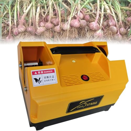 Taglierina della radice dell'aglio, attrezzatura agricola elettrica efficiente per il taglio fresco dell'aglio e della cipolla